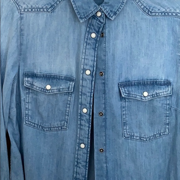 H&M jean shirt NWOT - Picture 5 of 6